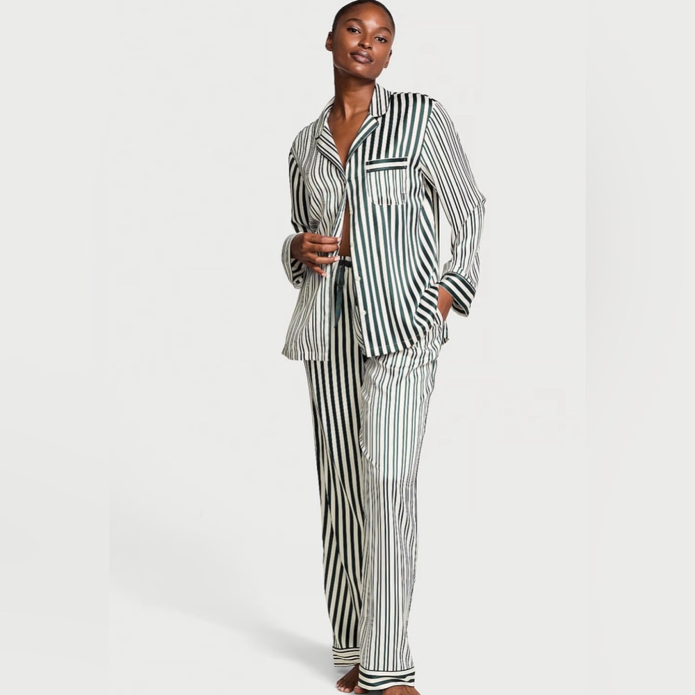 Glazed Satin Long Pajama Set VICTORIA'S SECRET